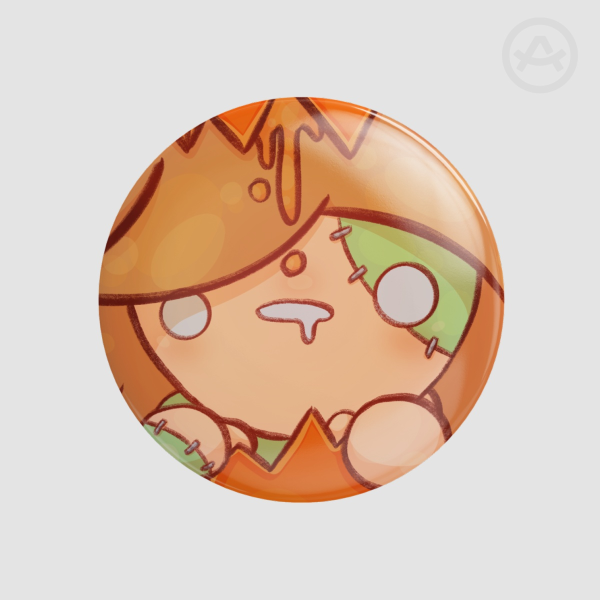 Zombie Goober Button Pin