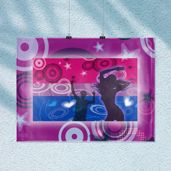 Bisexual Frutiger Metro Flag Tapestry
