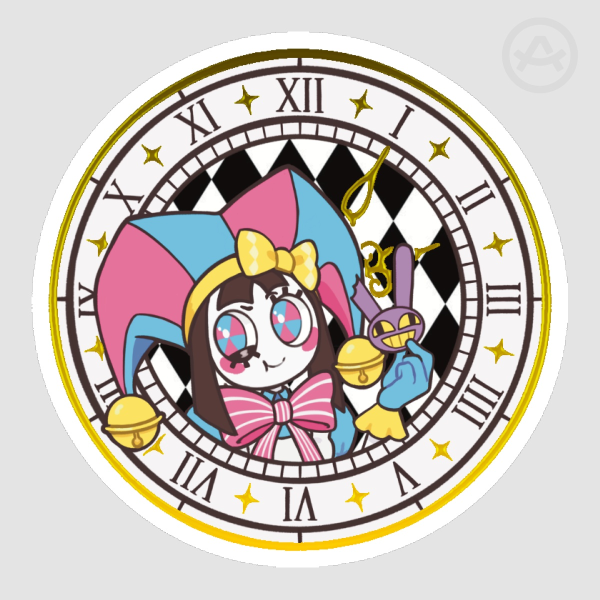 Pomni Tadc Hot Foil Sticker