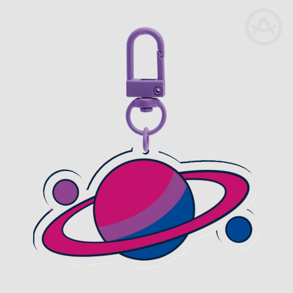 Bi Pride || Keychain