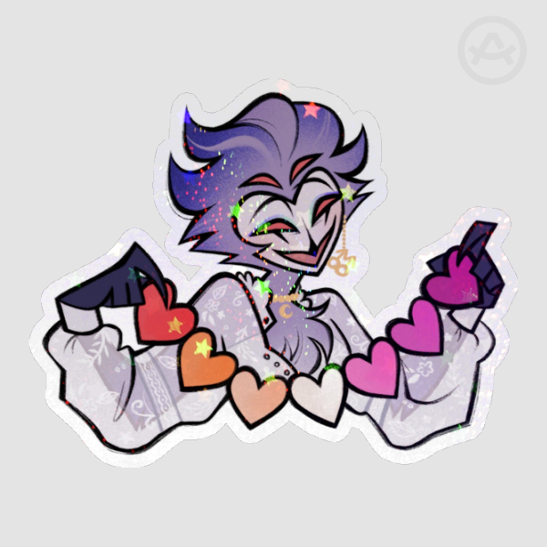 Stolas 4 Lesbians - Holo Sand Star Sticker