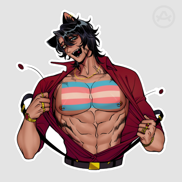 Trans Taiga Pride Sticker