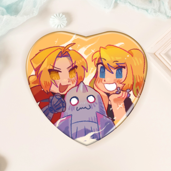 Fullmetal Trio Heart Pin