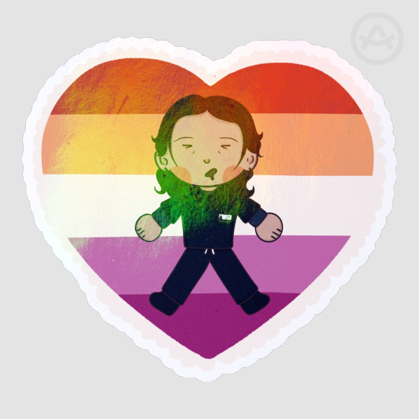 Trinity Santos pride Die Cut Sticker