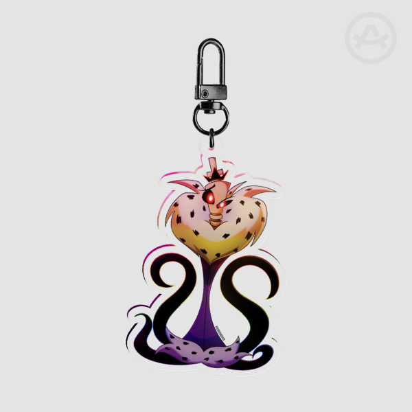 KINGER 🖤🏳️‍🌈🤍 ALLY Circus of Hell PRIDE 🏳️‍🌈🎪🔥| Acrylic Keychain | Hazbin Hotel x The Amazing Digital Circus Au Fanmade
