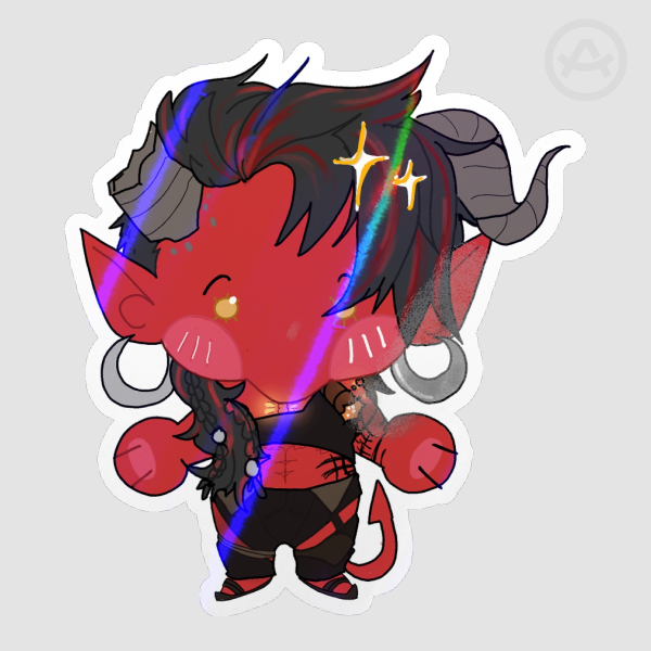 Silly Karlach Sticker Baldurs Gate 3