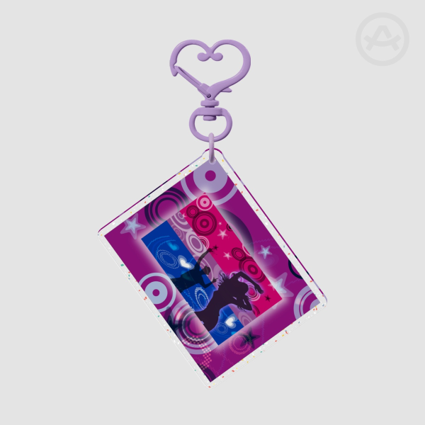 Bisexual Frutiger Metro Flag Keychain