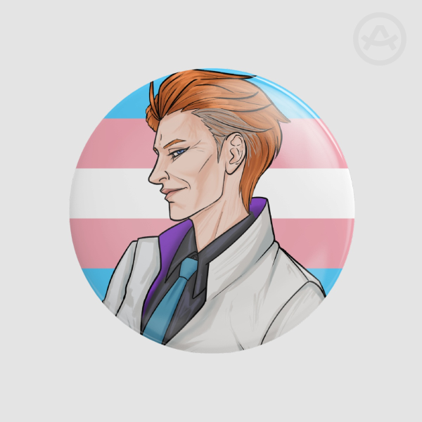 OVERWATCH MOIRA Trans Pride BUTTON PIN