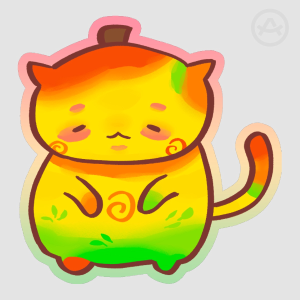 Mango Cat Sticker (2x2)