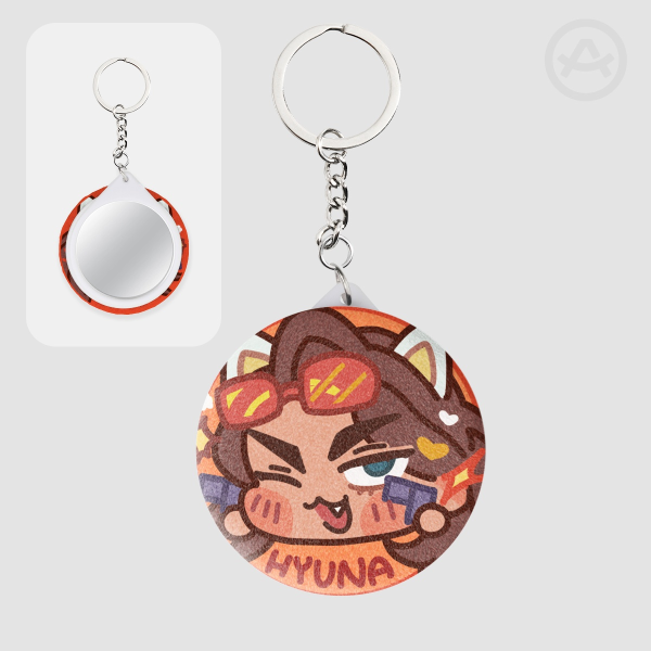 [ALIEN STAGE SERIES] Hyuna Plush Badge Mirror Keychain