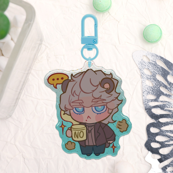 [OC] Haruki Epoxy Glitter Acrylic Keychain