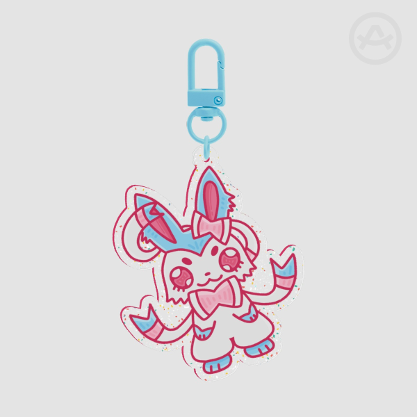 Sylveon Trans Pride Keychain