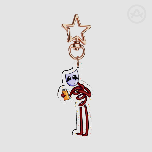 Gangle glitter keychain