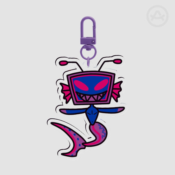 Pride Chibi Merm Vox - Clear Acrylic Keychains