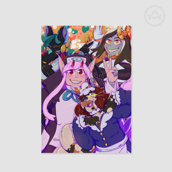 MONSTER GIRLS - Celebration Print (small)