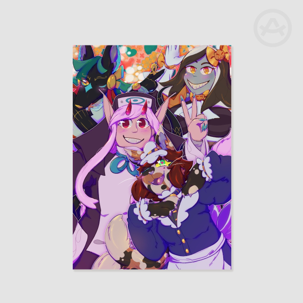 MONSTER GIRLS - Celebration Print (large)