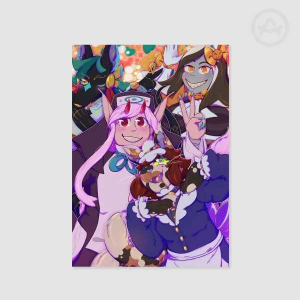 MONSTER GIRLS - Celebration Print (large)