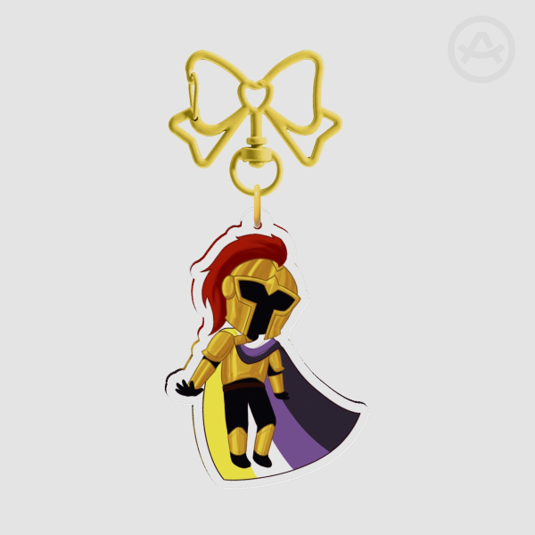 D3rlord3 Non-Binary Flag Keychain