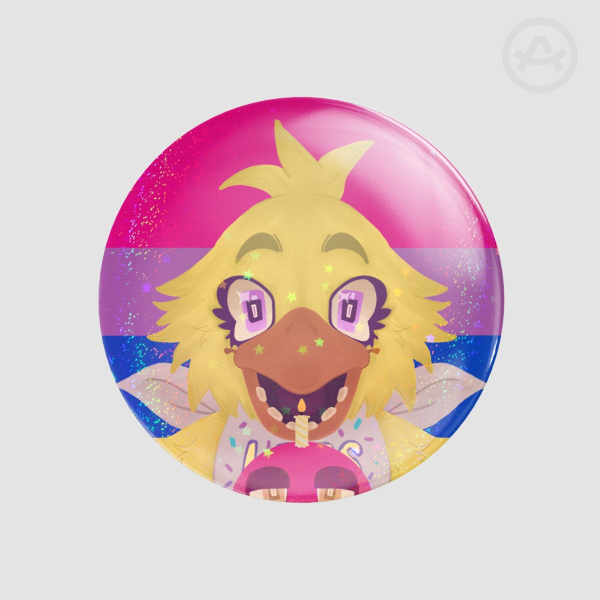 Chica Bisexual Pride Badge
