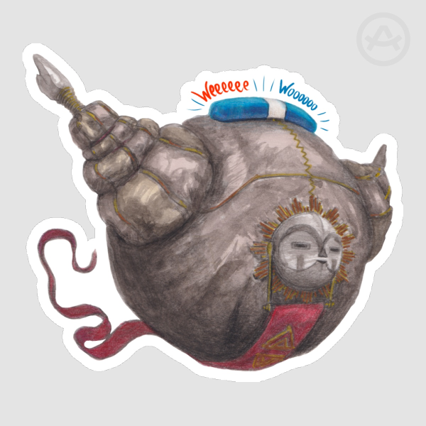 [Clair Obscur: Expedition 33] Officer Esquie Matte Die Cut Sticker