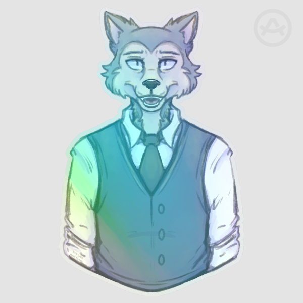 Beastars Legoshi Holographic Sticker - 3 Inch