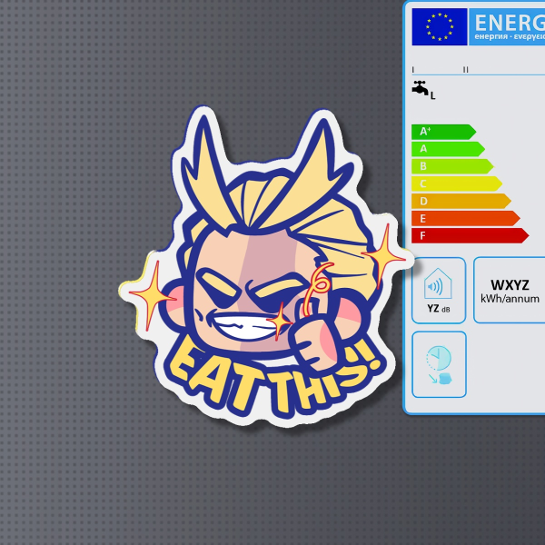 Fridge Magnet - Funny Yagi Toshinori All Might - My Hero Academia Anime BNHA MHA Boku No Hero Academia