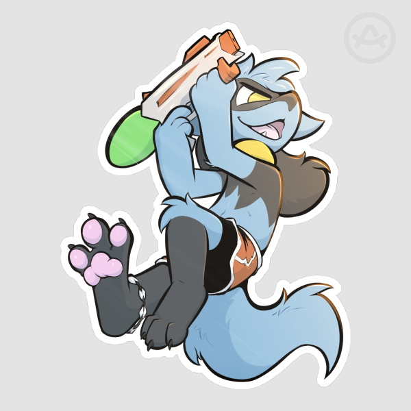 Summer Series - Aura pup sticker!
