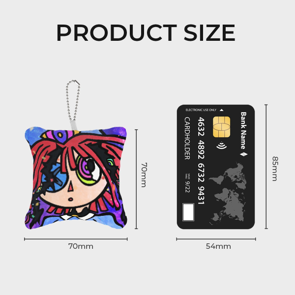 Abstract Ragatha Mini Pillow Keychain