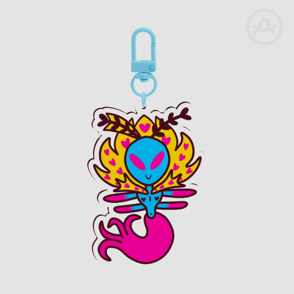 Pride Chibi Octo Valentino - Clear Acrylic Keychains
