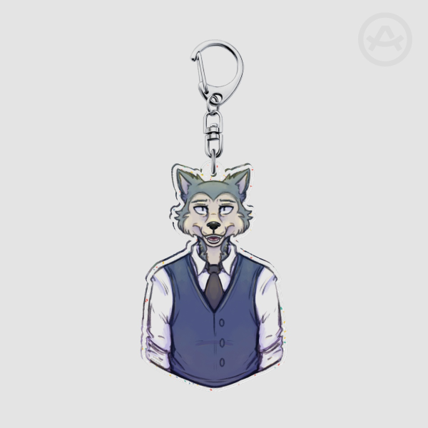 Beastars Legoshi Glitter Keychain - 7CM