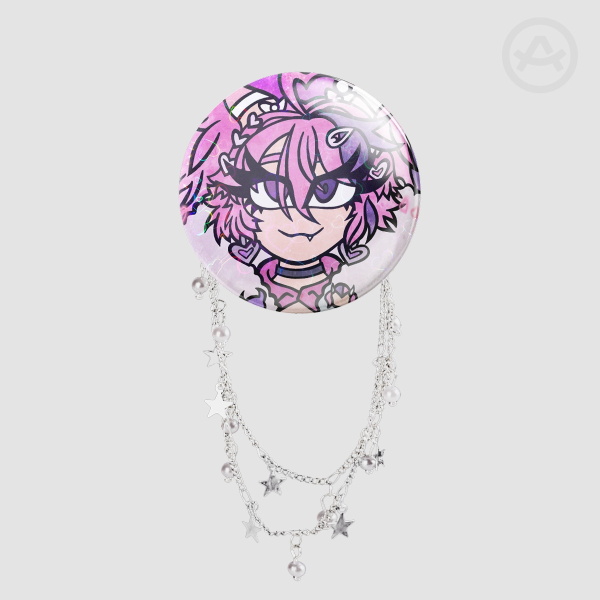 IronMouse Round Badge With Chains