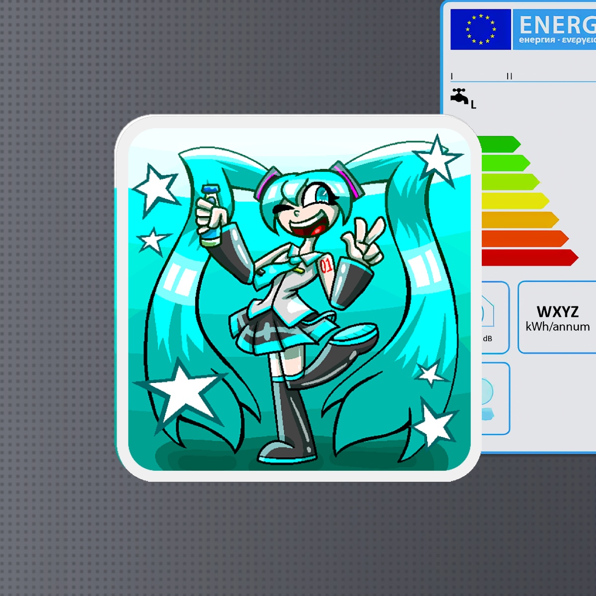 Miku Magnet - 1.96""(50mm)