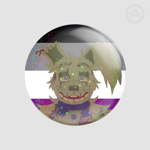Springtrap Asexual Pride Badge