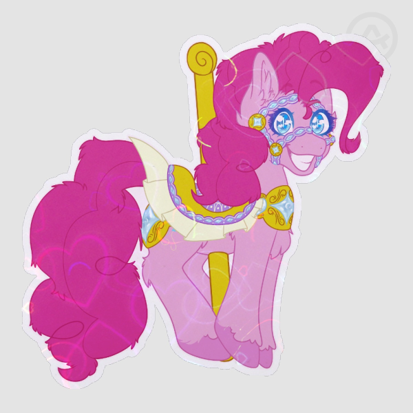 Carousal Pinkie Pie Heart Holo Sticker