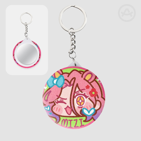 [ALIEN STAGE SERIES] Mizi Plush Badge Mirror Keychain