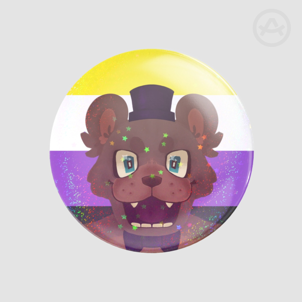 Freddy Non-binary Pride Badge