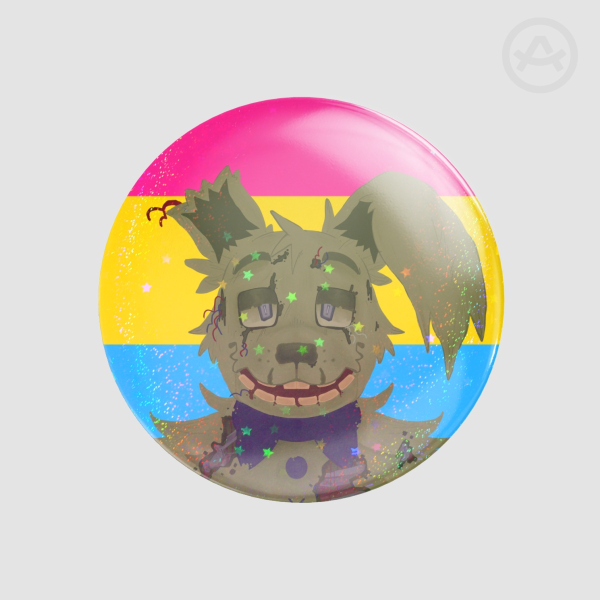 Springtrap Pansexual Pride Badge
