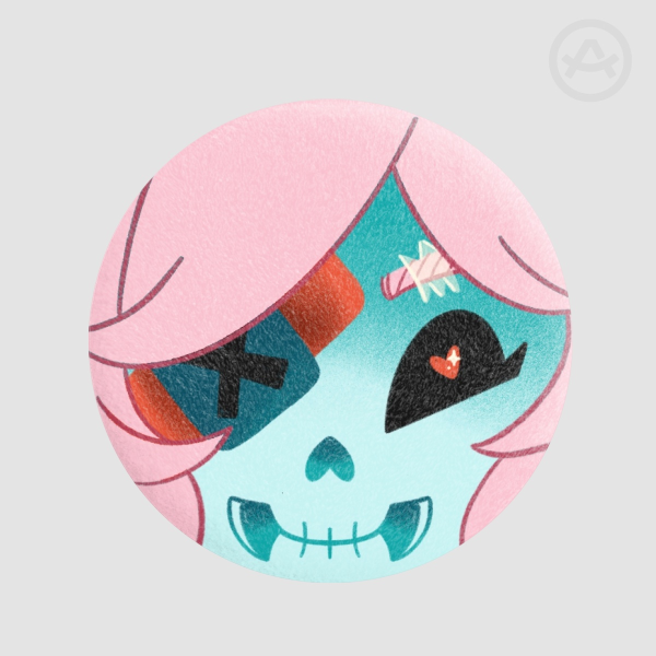 Stoof Head Plush Badge
