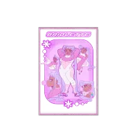 Bubblegum pop Briolette Clear Acrylic Art Boards - 3.93"x5.9"(100x150mm), Pink