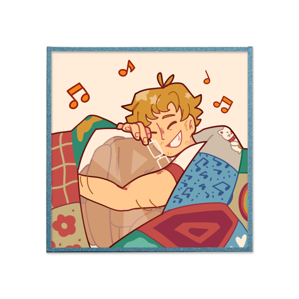 Gracerocky Hug Art Board (Blue Version)