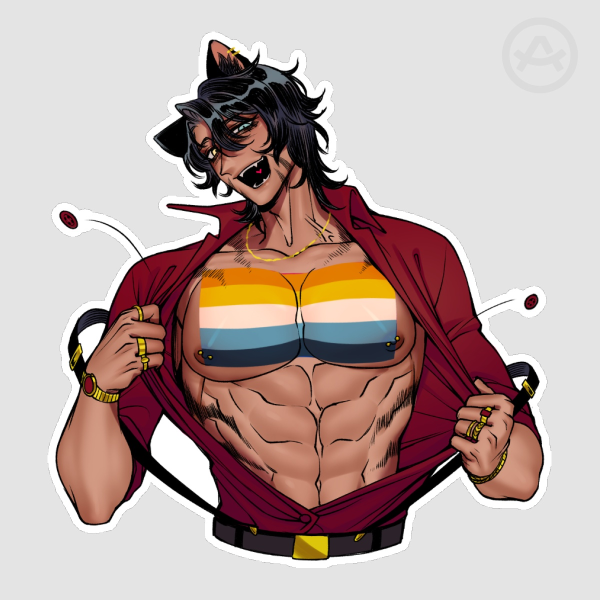Aro-Ace Taiga Pride Sticker