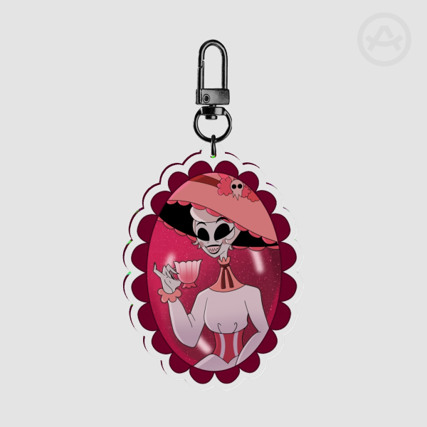 Pink Gem Rosie Keychain