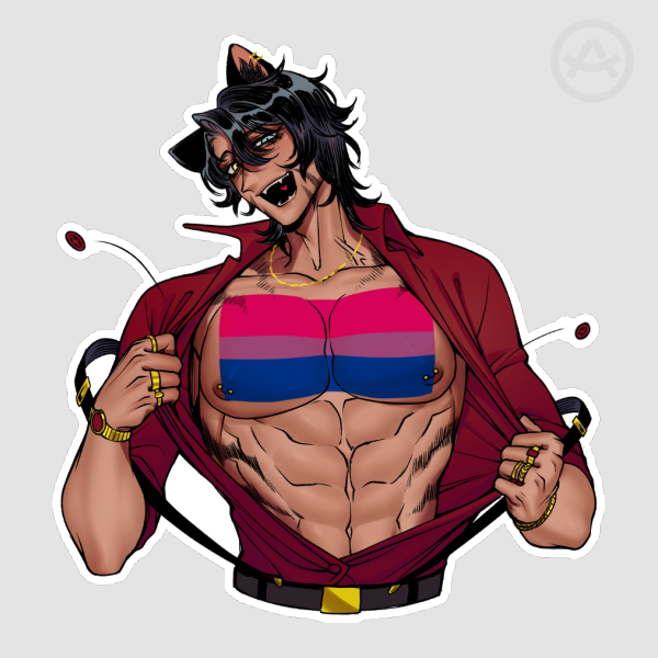 Bi-sexual Taiga Pride Sticker