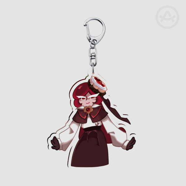 Linzer Cookie from Cookie Run Kingdom // Clear Acrylic Keychains