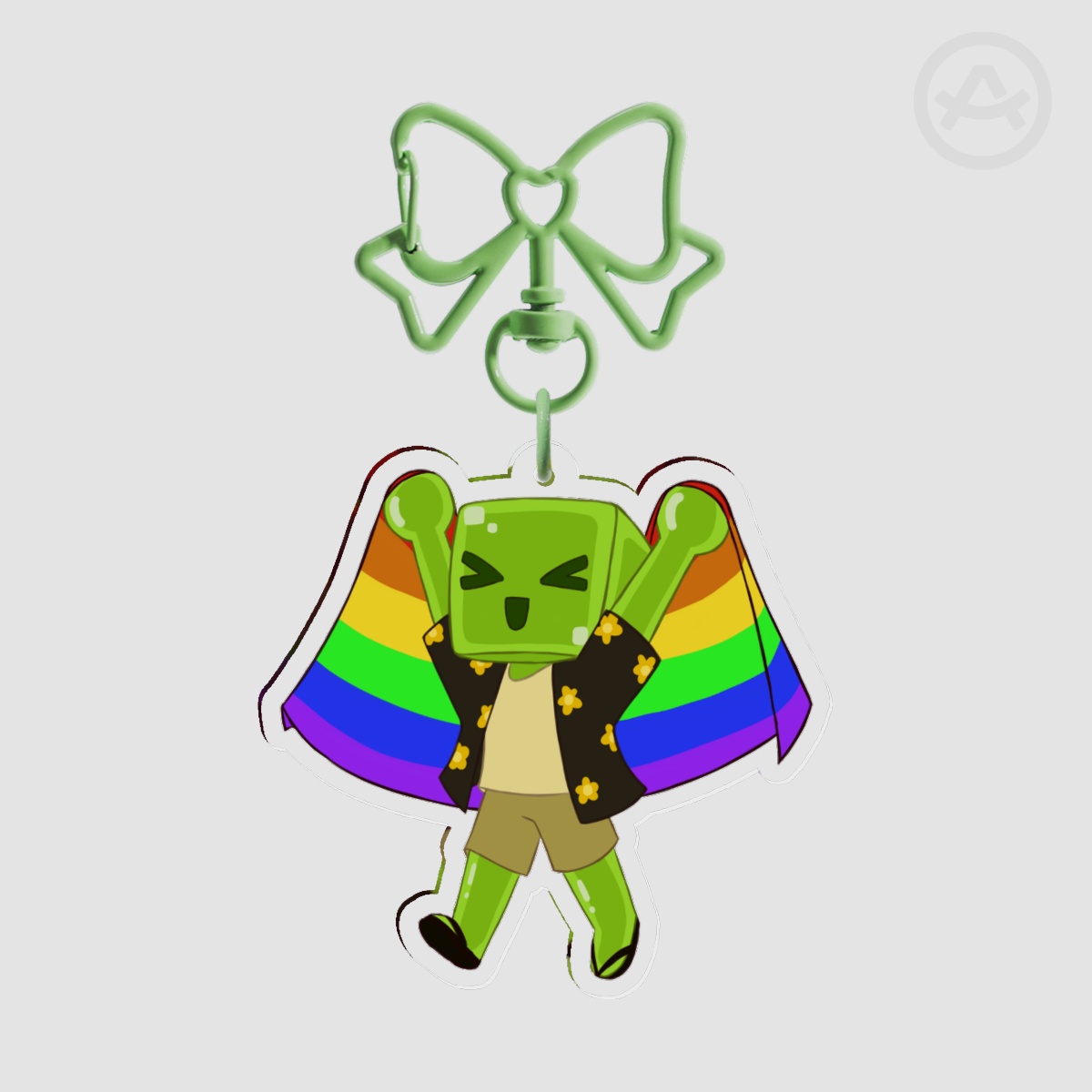 Avery LGBT Flag Acrylic Keychain