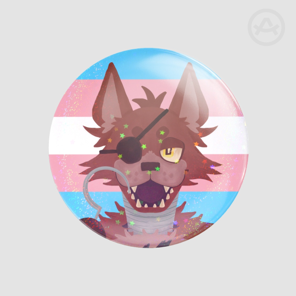 Foxy Trans Pride Badge