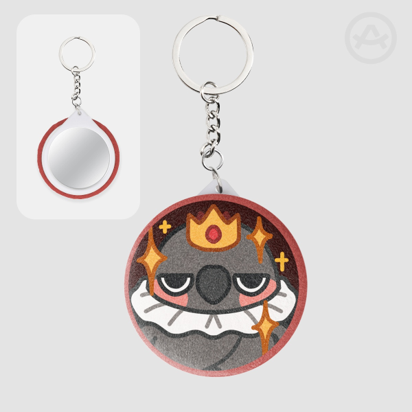 [Love & Deepspace series] Mephisto Plush Badge Mirror Keychain