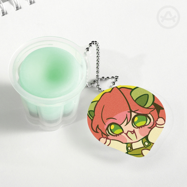 [OC] Misaki Squishy Pudding Jelly Keychain