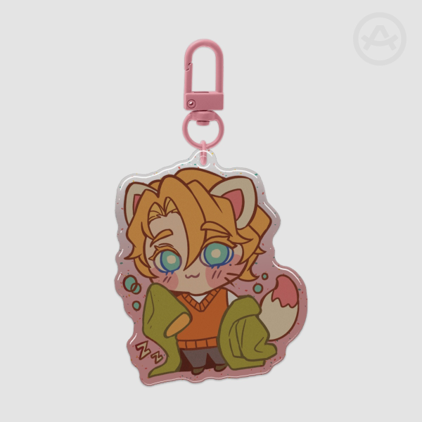 [OC] Yume Epoxy Glitter Acrylic Keychain