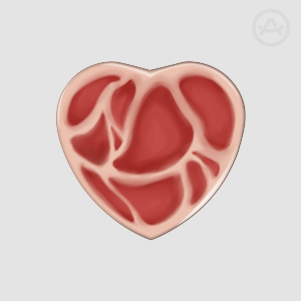 Meat Heart Button